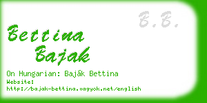 bettina bajak business card